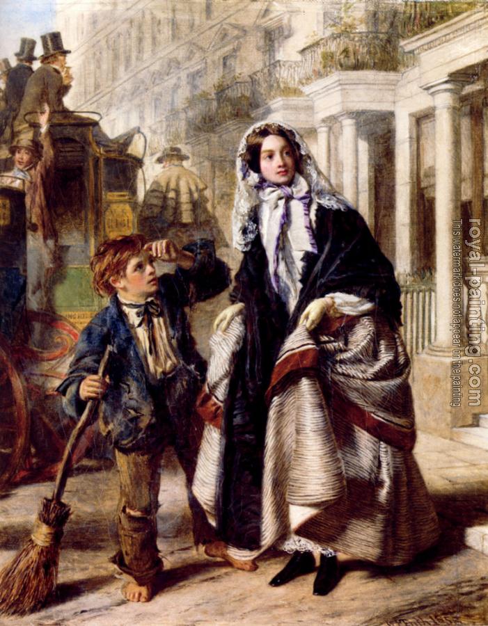 William Powell Frith : The Crossing Sweeper